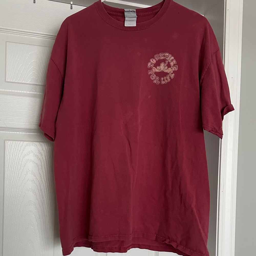 Womens Red Graphic T-Shirt